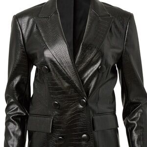 Brand new VENUS size xl Black faux leather jacket